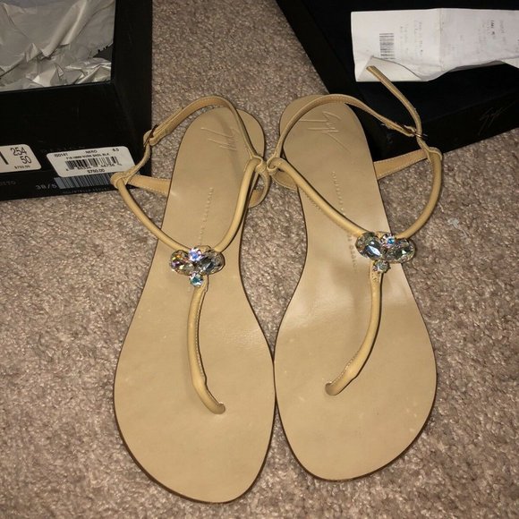 Womens Giuseppe Infradito Camoscio Sz 38.5